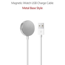 C 금속 자기 무선 충전기 애플 시계 시리즈 애플워치 시리즈 7 6 5 4 3 2 SE 애플 워치 USB C 빠른 충전 코드 독 케이블, [01] USB Charger