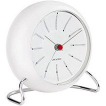 아르네 야콥센 뱅커스 Arne Jacobsen Bankers 테이블 시계 11cm 화이트 블랙 탁상시계