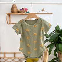 루루홈 신생아 유아 반팔 실내복 바디슈트