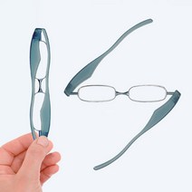 360 휴대용 돋보기 노안안경, 블루, 1개
