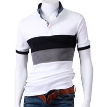 스댕클럽 삼색 차이나 반팔카라티 OL2373 반팔 티셔츠