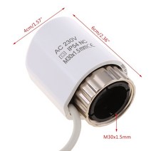 난방시스템 Ac 230v 일반적으로 폐쇄 nc m301.5mm 전기 열 액추에이터 ip54 바닥 난방 trv 온도 조절 라디에이터-밸브, 없음