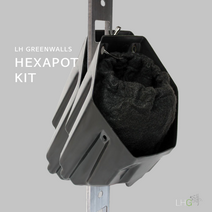 수직정원 벽면녹화 모듈 헥사포트 킷(Hexapot Kit) - 포트 식물주머니 레일