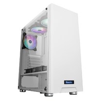 PC 케이스 컴퓨터 본체 조립 항가 GS500C 데스크톱 게임 박스 ATX 대역 지원, 12.화이트 6개 화이트 컬러링 머신 팬, 01.공식 표준 분배