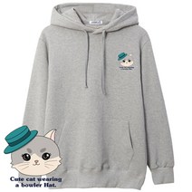 소프트고양이 쭈리면 후드티 국내생산 M~2XL 남여공용 빅사이즈 티셔츠 남성 남자