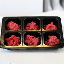 [무항생제] 한우 이유식 냉장 다짐육 200g 1등급 (6구트레이), 단품