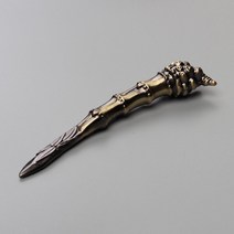 정교한 보이차 차칼 다추 차 지렛대 가정용 다기 티 나이프 액세서리, 브론즈 죽절 티나이프