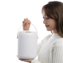 빨래삶는통 휴대용 세탁기 2.8l 12w 양방향 웨이브 휠 모터 미니 와셔 양말 속옷 블루레이 항균 버킷, 하얀, DKK