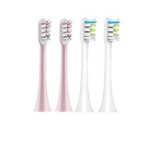 샤오미 SOOCAS X1 X3 X3U X5 SOOCARE 교체용 전동 칫솔 헤드 소프트 듀퐁 강모 교체형 칫솔, 2pink 2white