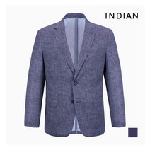 [INDIAN] 미니사각 프린트 인디고 자켓__MITFUXM3301