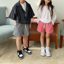 어반래빗.가죽스트링체크팬츠 S-XL