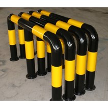 (설루샵)M자형 주차장안전바 스톱바 충돌방지 주차펜스, M 유형 89x1500x600x1.5x5.0 검정색 바, 1개