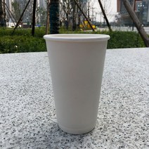 일회용 커피컵 뚜껑 달린 따뜻한 우유 티컵 두유컵 가정용 사무용 종이컵 단열, 색깔30, 하나