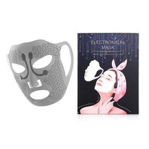LED마스크 뷰티 엘이디 디바이스 실리콘 페이셜 마스크 전기 EMS V 페이스 마사지 그래 핀 테라피 안티 링클 마그넷 리프팅 스파 스킨 케어 호환, 02 Black