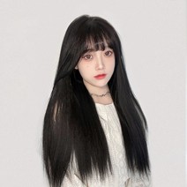 뿌이뿌이가발 벨벳 가발, 자연블랙, 10개