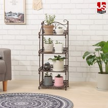JS리빙 철제 화분받침대 화분정리대 화분 선반 인테리어 다육이 거실 화분대 화분다이 베란다 화분진열대 33*20*87 [MD: 377JFNN&1759*VETYQZ_981]