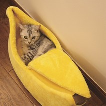 애완견 바나나 집 방석 마약 고양이 텐트 보금자리, XL