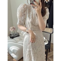 여성 자수 레이스 피로연 원피스 상견례 돌잔치 맘 원피스