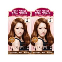 [KT알파쇼핑][아모레] 려 우아채멋내기 새치크림 오렌지브라운7O 120G 2개, 상세페이지참조