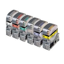 [알파] [엡손] 라벨테이프 4mm (길이 9m), 기본제품구매, [1226790]노랑바탕-검정 글씨 (SC4Y-PX)