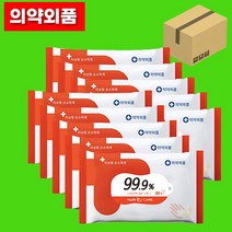 의약외품 사랑해몰 누리케어 휴대용 소독 물티슈 손소독 티슈 20매 X 10P 세트 10매 70매 살균 물티슈 99.9, 누리케어 20매X10팩