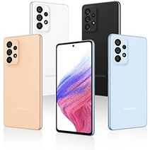 Samsung Galaxy A53 5G 스마트폰 듀얼 SIM Android 휴대전화 6GB RAM 128GB 저장용량 Awesome Peach + 30개월 보증-32862, 복숭아, 하나의