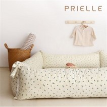 쁘리엘르 허밍 순면 유아 범퍼 쿠션 37X150, 아이보리/상세설명참조