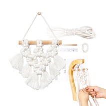 민화샵 쁘띠 마크라메 플라워 행잉 벽걸이 장식 만들기 세트