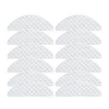 12PCS MOPS Cloths 일회용 닦음 Xiaomi Roidmi 이브 플러스 로봇 클리너 스위퍼 용 부품 액세서리, 하나, 하얀색, 12개