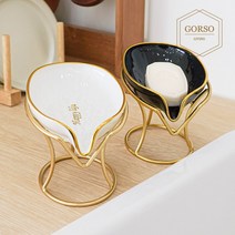 고급 비누 받침대 비누 거치대 트레이 인테리어 소품 욕실 주방 디스펜서, 화이트