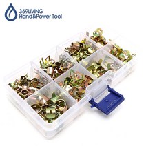 369Living 스프링밴드 집게밴드 호스반도 8종 100PCS, 100개