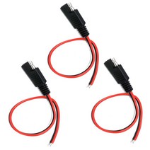 DIY SAE 전원 연장 케이블 8AWG 30cm 태양 전지 빠른 분리 연결 리드 오토바이 자동차 트랙터 3 피스, 한개옵션0