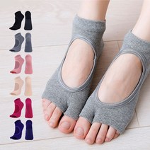 요가양말 필라테스양말 요가삭 토오픈 필라테스 양말 요가 삭스 논슬립 홈트 발레핏, 쿠팡 퍼플
