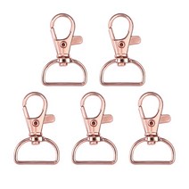 가방연결고리 가방디링 금속 끈 스냅 후크 클립 스위블 D 링 열쇠 고리 가방 보석 제작 바느질 공예 5 개 10, 4.5pcs - 4