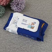 (도매콜) 맑은하루 물티슈 남색 100매 캡형, 상세페이지 참조