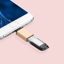 리브이마켓 메탈 C타입 OTG 젠더 usb 3.0 지원 연결, 골드, 1개