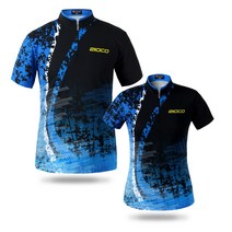 입은듯 안입은듯 볼링의류 ZST-1010/2010 세로두줄BL 블루 클럽 단체티 커스텀 주문제작 티셔츠