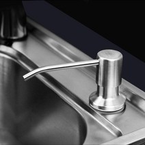 CAILOOM 주방세제펌프 싱크대 매립형 세제통 디스펜서 퐁퐁 물비누통, 기본, 기본