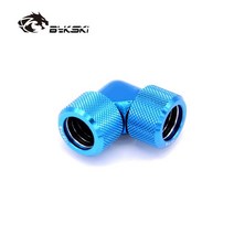 Bykski-G1/4 90 도 회전 피팅 아크릴 튜브 14mm 하드 핸드 컴퓨터 액세서리 PETG용, 01 Blue_01 OD16mm