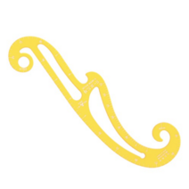 에스모드 암홀 곡선 패턴 자, 혼합색상, 3개