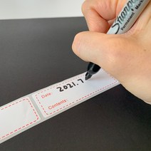 신선 냉동 답례품 냉장고 식품라벨 스티커 3종 125매 유통기한, 레드2023187 6