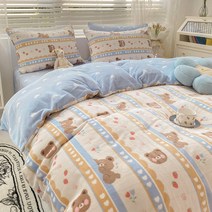 벨벳 극세사 이불 커버 침대 시트 세트 두꺼운 포근한 싱글 퀸