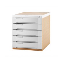 지맥스 서류보관함 3단 5단 7단 10단 우드 서류함, 미디움 5단, 망펄