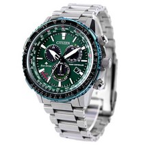 Citizen 씨티즌 복어 Sky CB5004-59W Green 다이얼 Sapphire 라디오 제어 에코드라이브