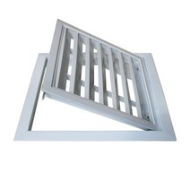 알루미늄 합금 배기 셔터 환기 벽 천장 중앙 그릴 수리 포트 시스템, 02 300x300mm