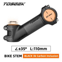 자전거 스템 Toseek zf one 탄소 줄기 2535도 산악 줄기 31.8mm 핸들 줄기 60708090100mm 부품, 35110mm