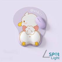 귀여운 캐릭터 키보드 마우스 손목받침대 키보드팜레스트 손목보호 마우스패드 장패드 세트, 마우스패드 단품, 덕