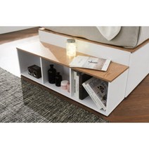 침실 안방 사이드 스텝 침대 보조계단형 책장 34평 교회 성당 만화책 거실, 내추럴