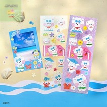 BT21 서머스카이 포카홀더 아이돌 포토카드 증명사진 포토카드 키홀더 BTS 굿즈, 슈키