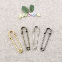 짱패브릭 (5개 10개) 5cm장식용옷핀-4color, 10개, 골드